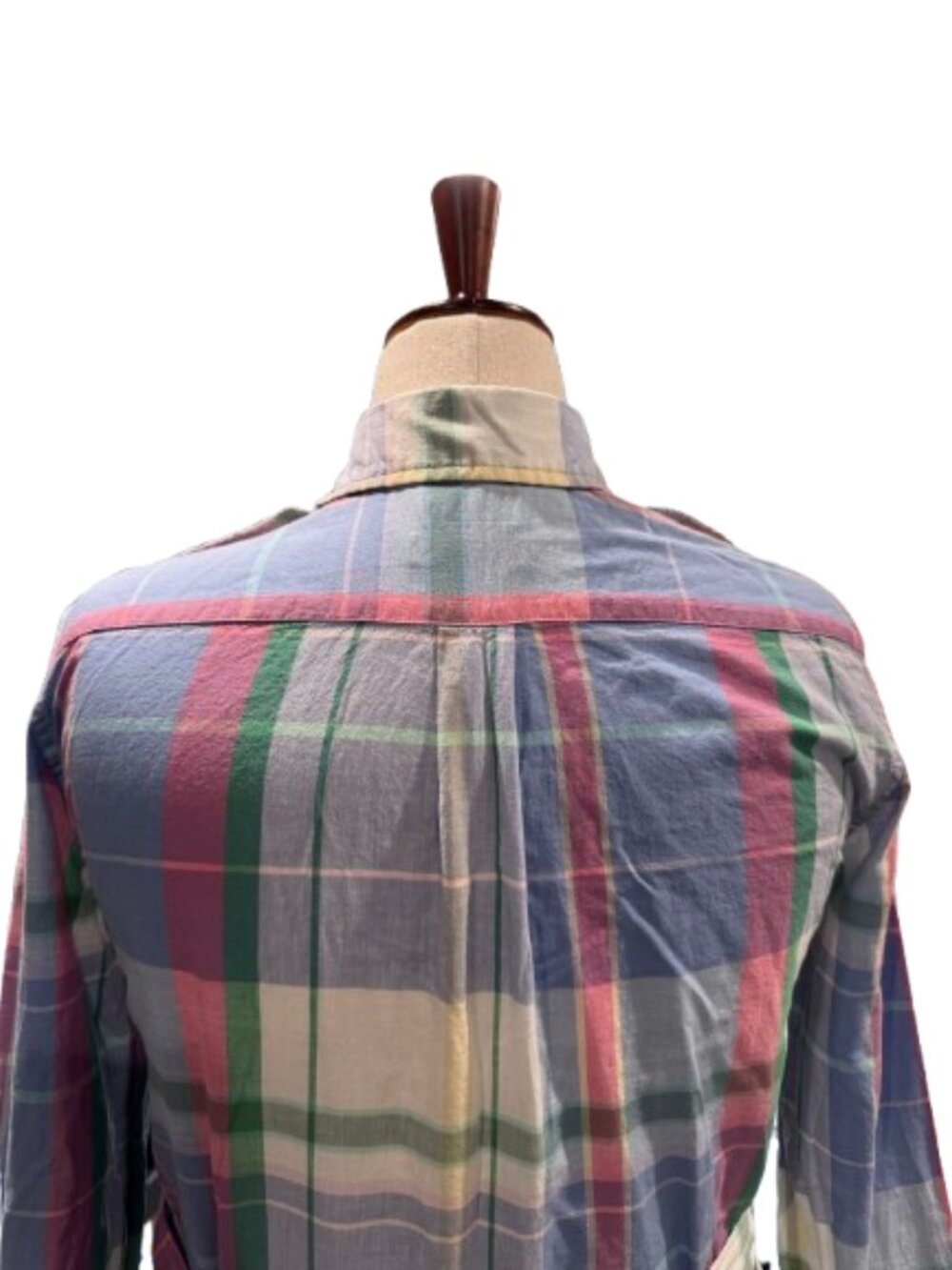 Ralph Lauren Plaid Button Front Maxi Shirt Dress Belted Long Sleeve Preppy (M/L) - Picture 9 of 16
